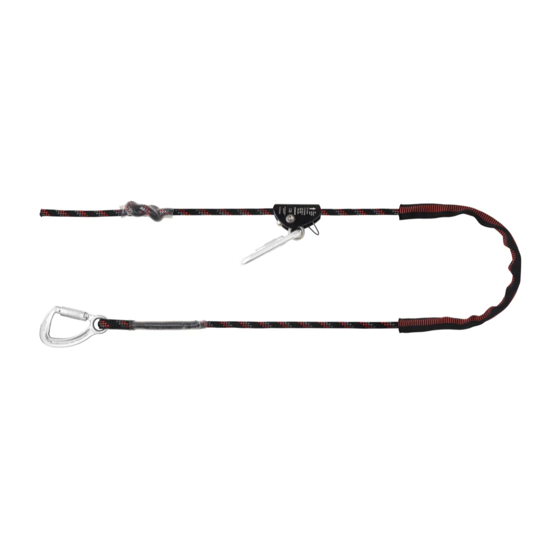 Work Positioning Lanyard with Grip Adjuster - Kernmantle Rope