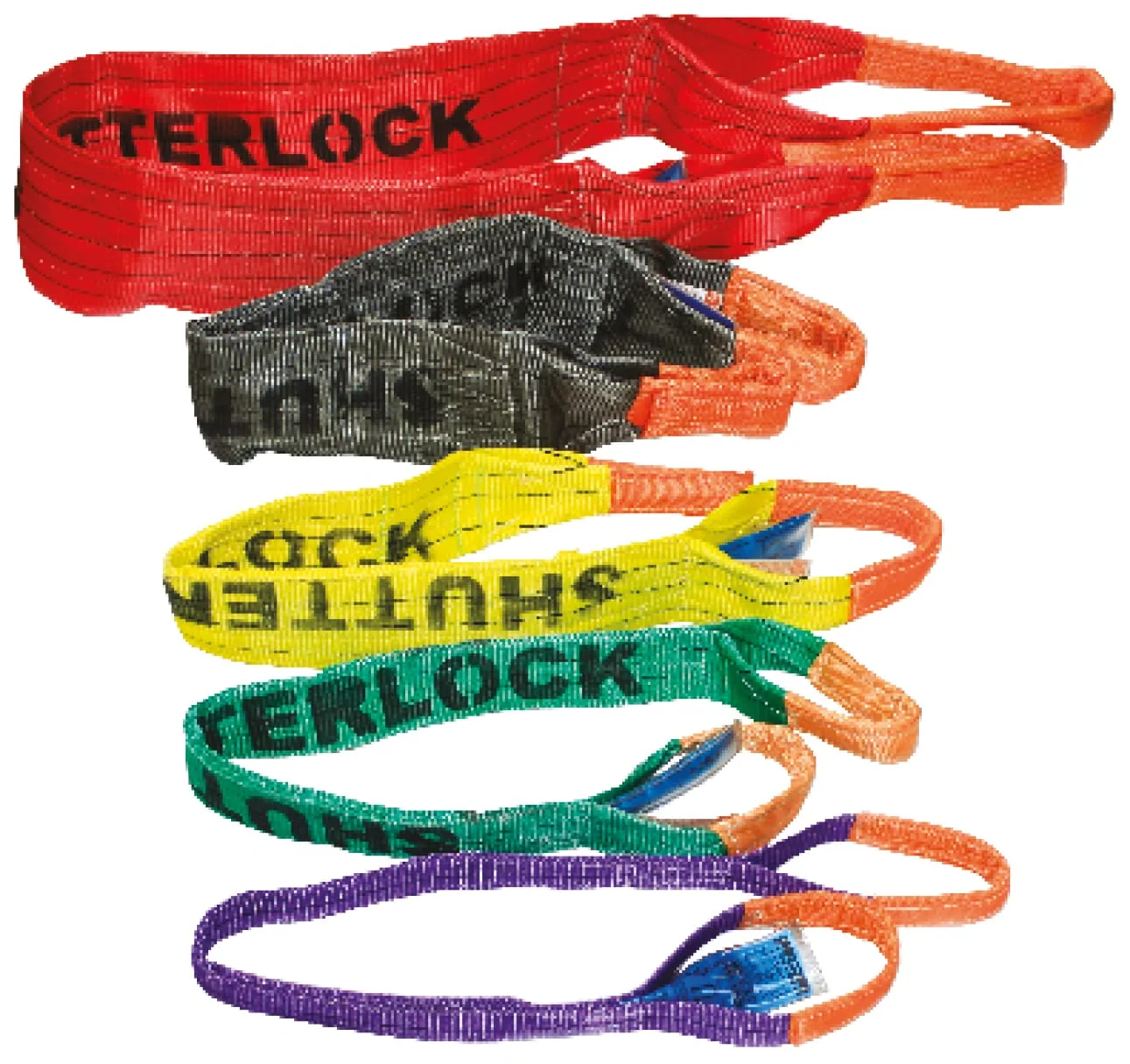 Salva-Vida Polyester Duplex Flat Webbing Slings - Colour Coded