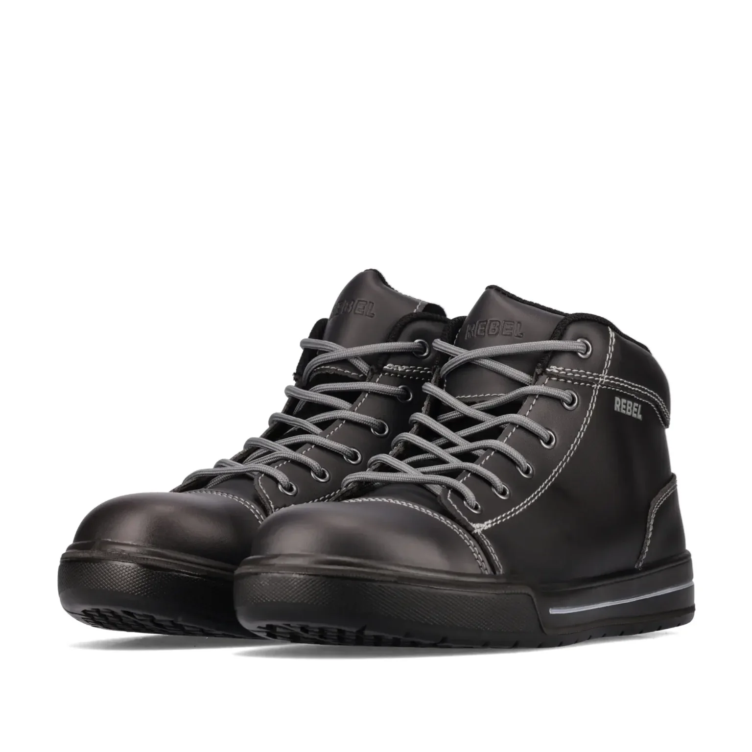 Rebel - Hi Top Boot Black