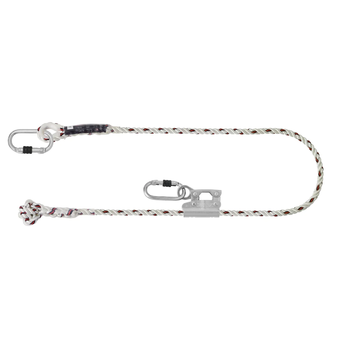 Work Positioning Lanyard with Grip Adjuster - Twisted Rope