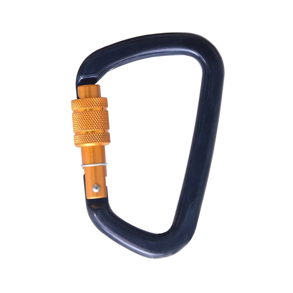 Aluminium Screw Locking Bulb Type Karabiner 25.0mm