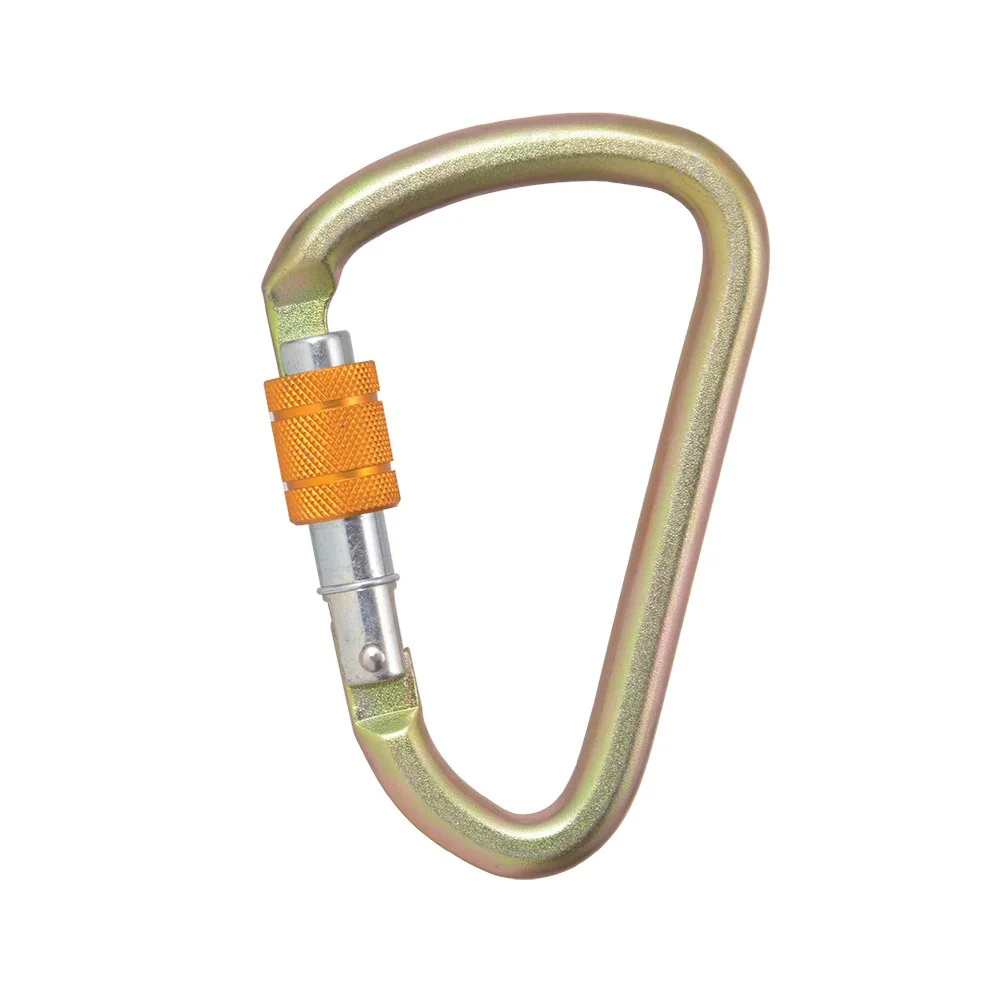 Steel Screw Locking Bulb type Karabiner