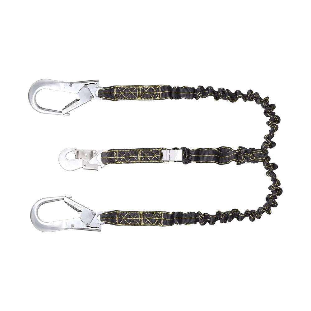 Expandable Internal Shock Absorbing Forked Lanyard