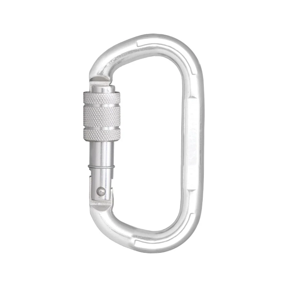 Aluminium Screw Locking Bulb Type Karabiner 15.0mm