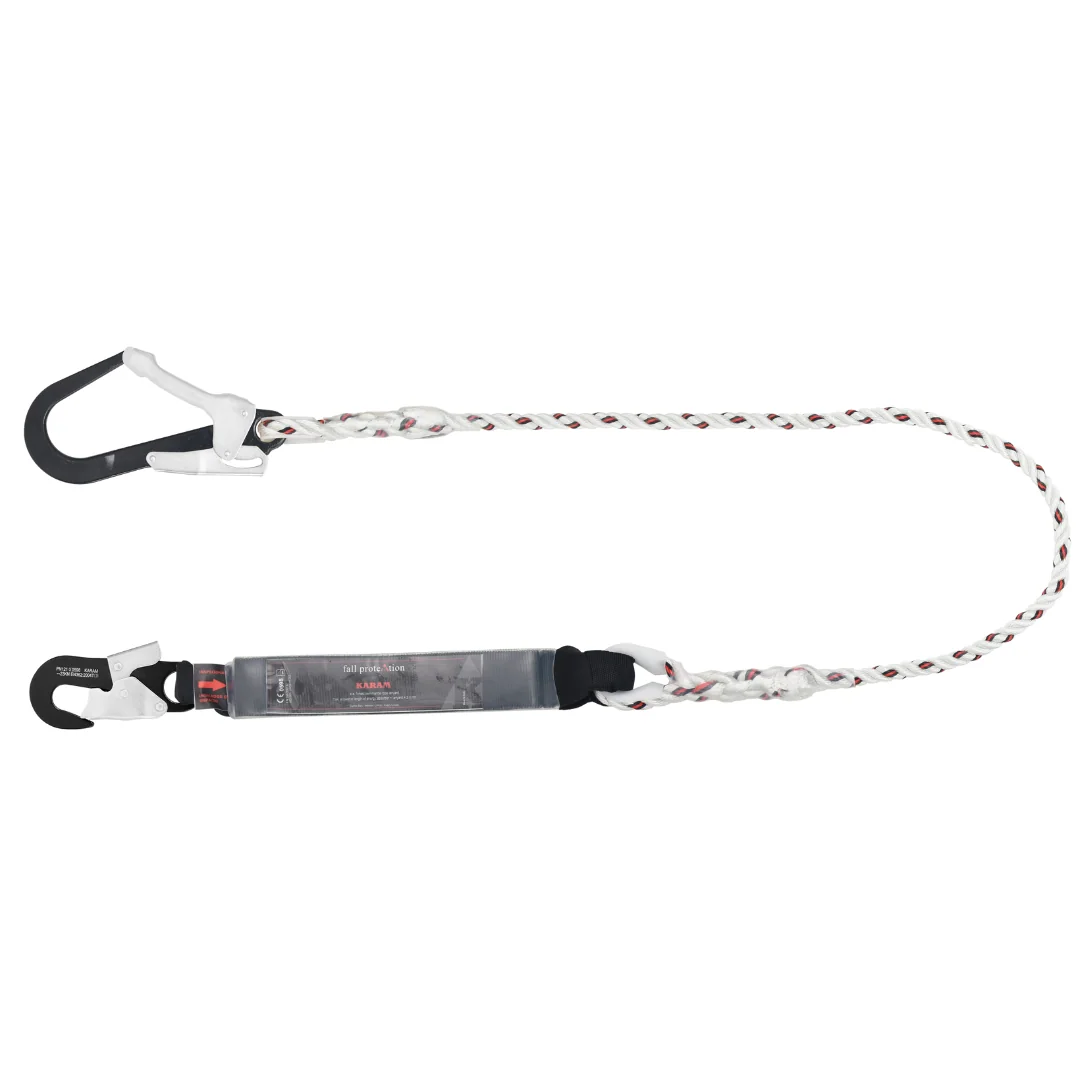Energy Absorbing Twisted Rope Lanyard One Side Hook PN121 and Other Side Hook PN131N