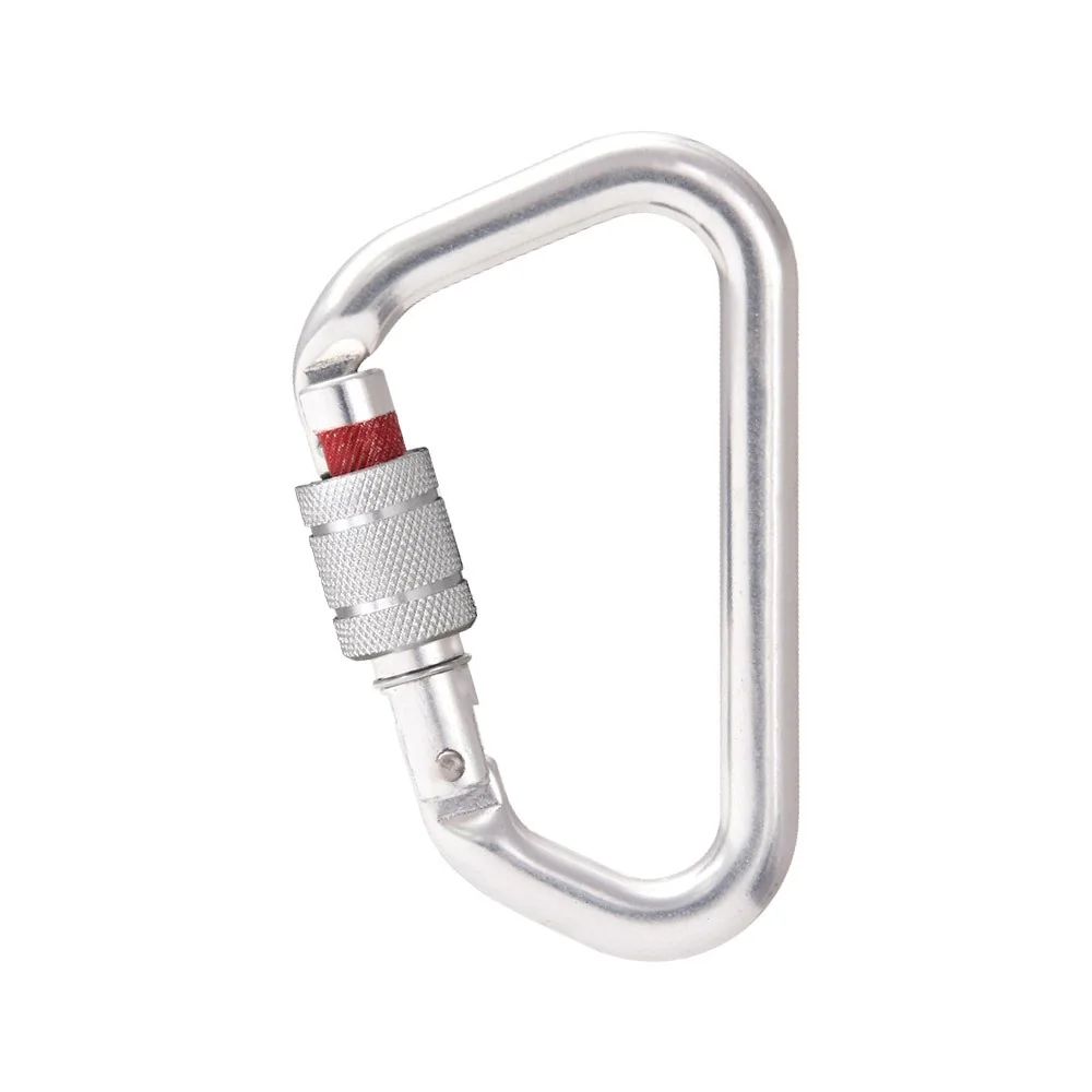 Aluminium Screw Locking Karabiner With Lock Indicator 22.5mm