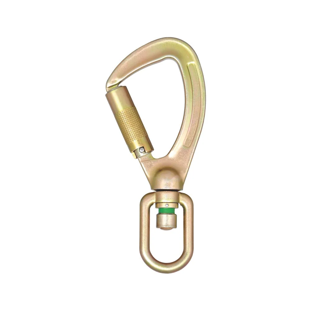Steel Swivel Quarter Turn Locking Snap Hook With Load Indicator