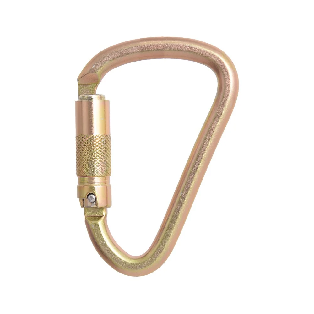 Steel Triple Action Locking Bulb type Karabiner 25.0mm