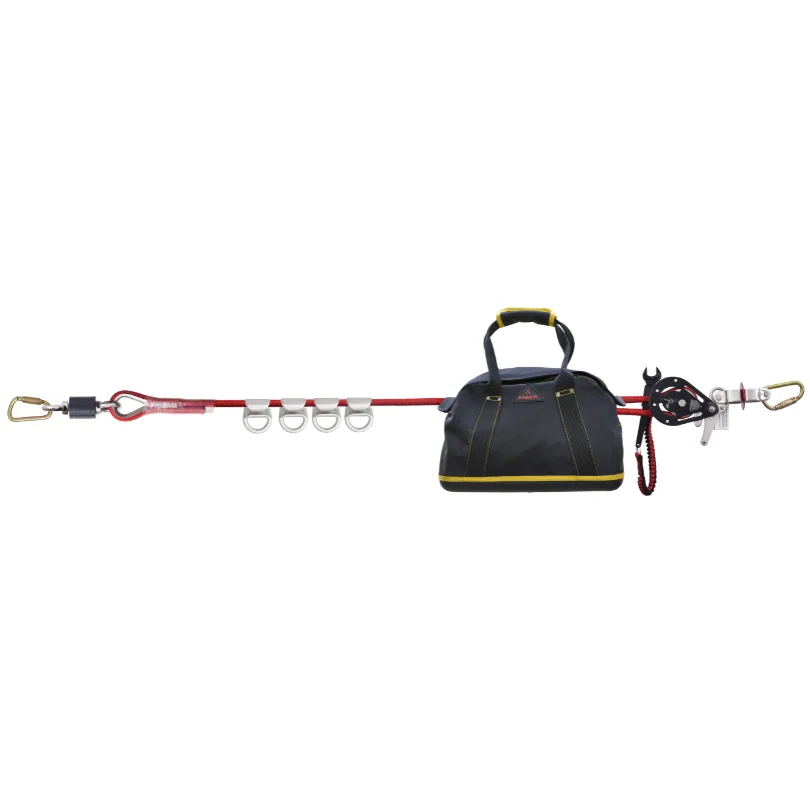 4 Man Temporary Horizontal Rope Anchorage Line (Cross-Over)